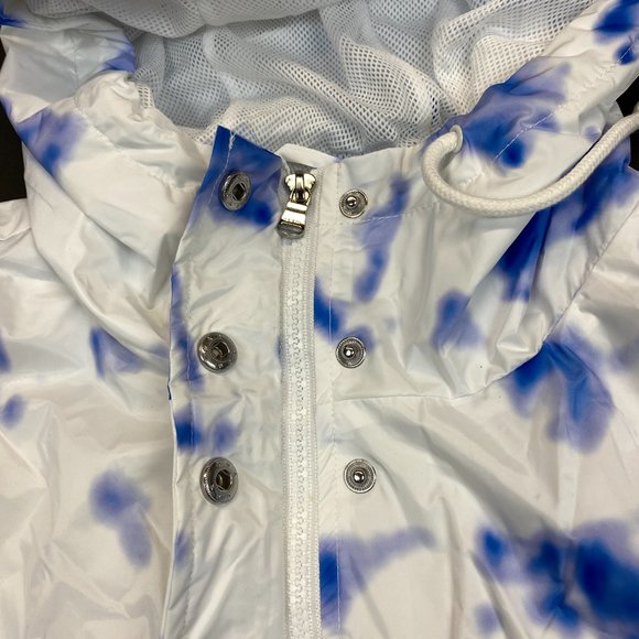 Women's Levi's Lightweight Retro Rain Slicker Jacket - Blue Tie Dye - XL - Picture 4 of 7